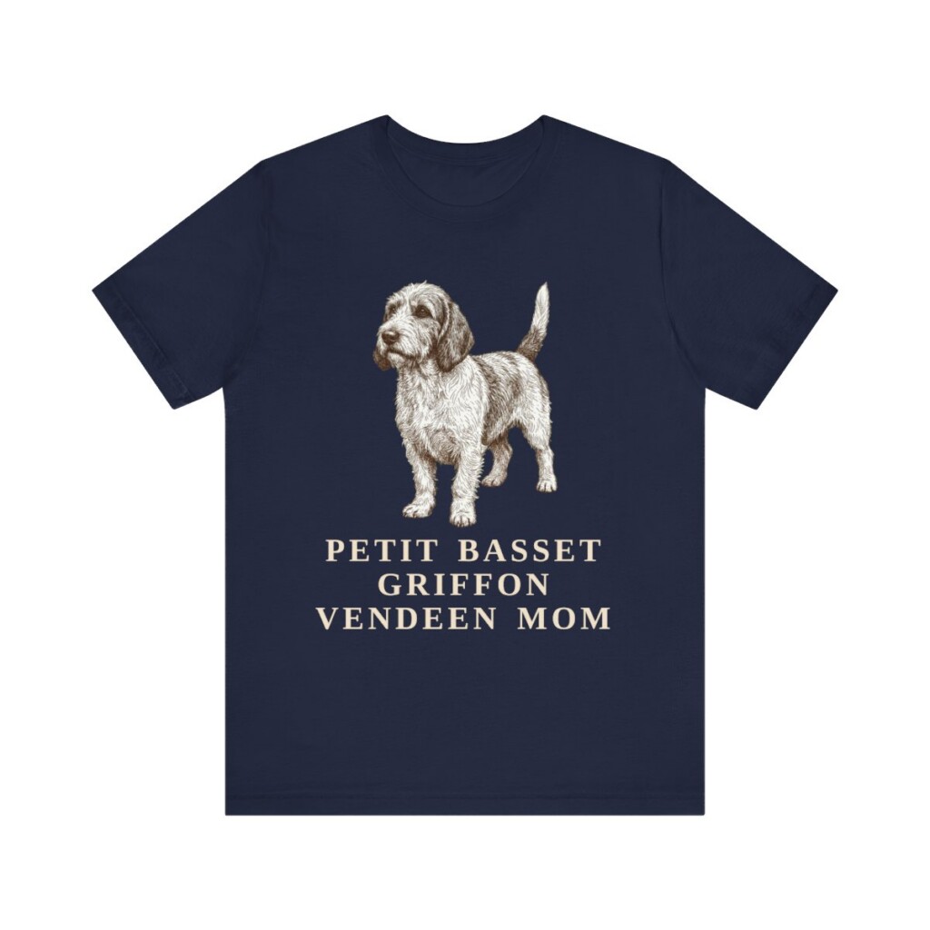 Petit Basset Griffon Vendeen Mom Shirt, Vintage Dog Sketch Tee, Dog Mom Gift