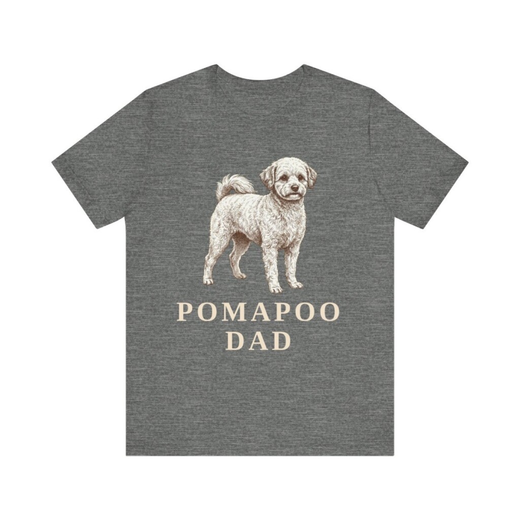 Pomapoo Dad Shirt, Vintage Dog Sketch Tee, Dog Dad Gift