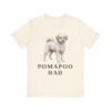 Pomapoo Dad Shirt, Vintage Dog Sketch Tee, Dog Dad Gift