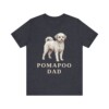 Pomapoo Dad Shirt, Vintage Dog Sketch Tee, Dog Dad Gift