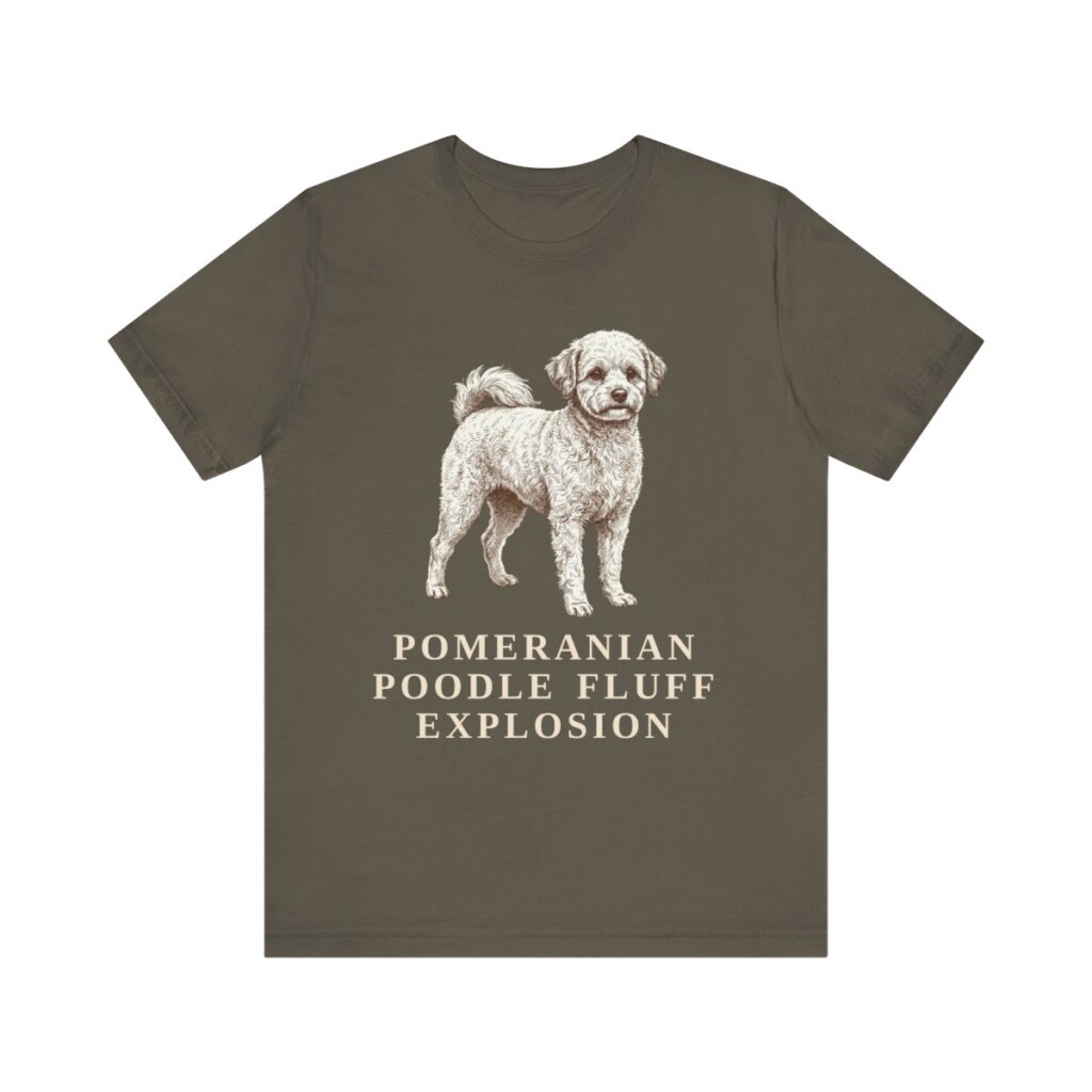 Pomapoo Humor Shirt, Vintage Dog Sketch Tee, Dog Humor Gift