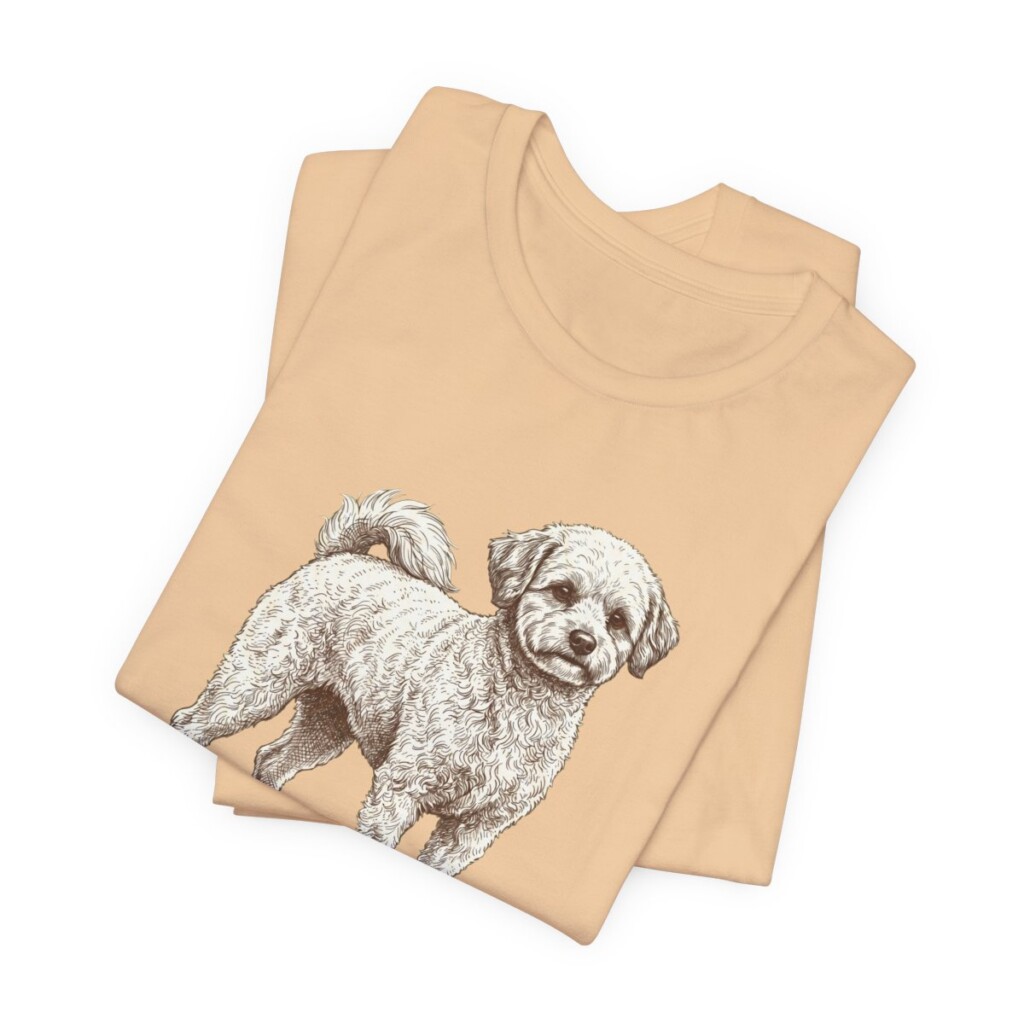 Pomapoo Humor Shirt, Vintage Dog Sketch Tee, Dog Humor Gift