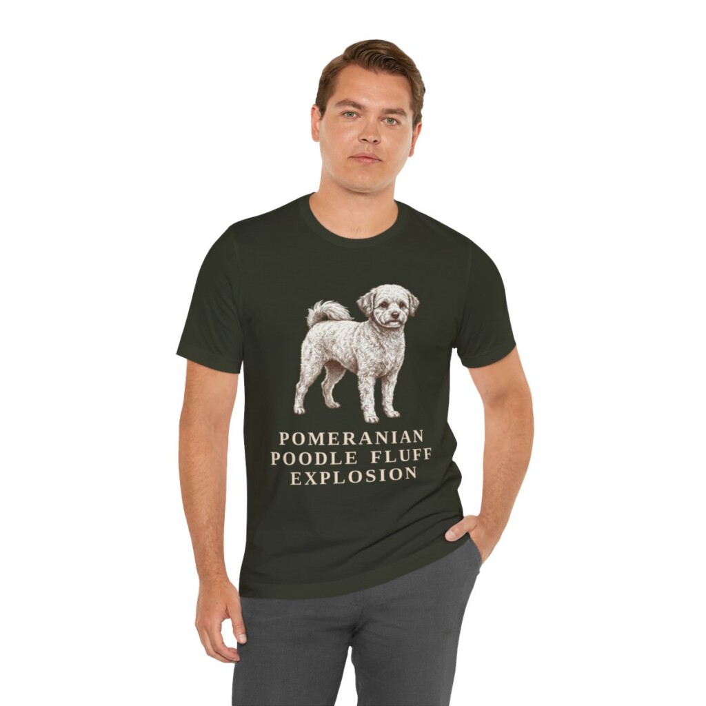 Pomapoo Humor Shirt, Vintage Dog Sketch Tee, Dog Humor Gift