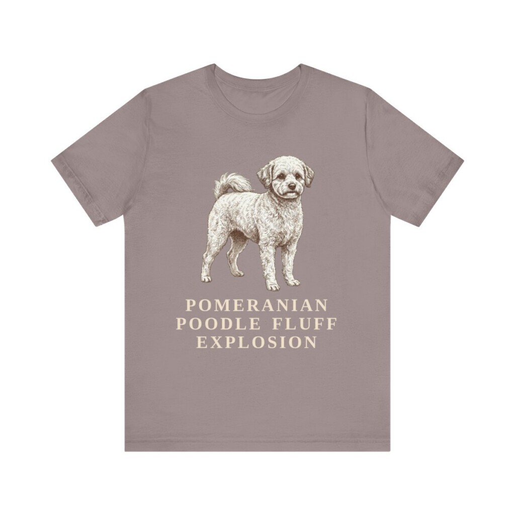 Pomapoo Humor Shirt, Vintage Dog Sketch Tee, Dog Humor Gift