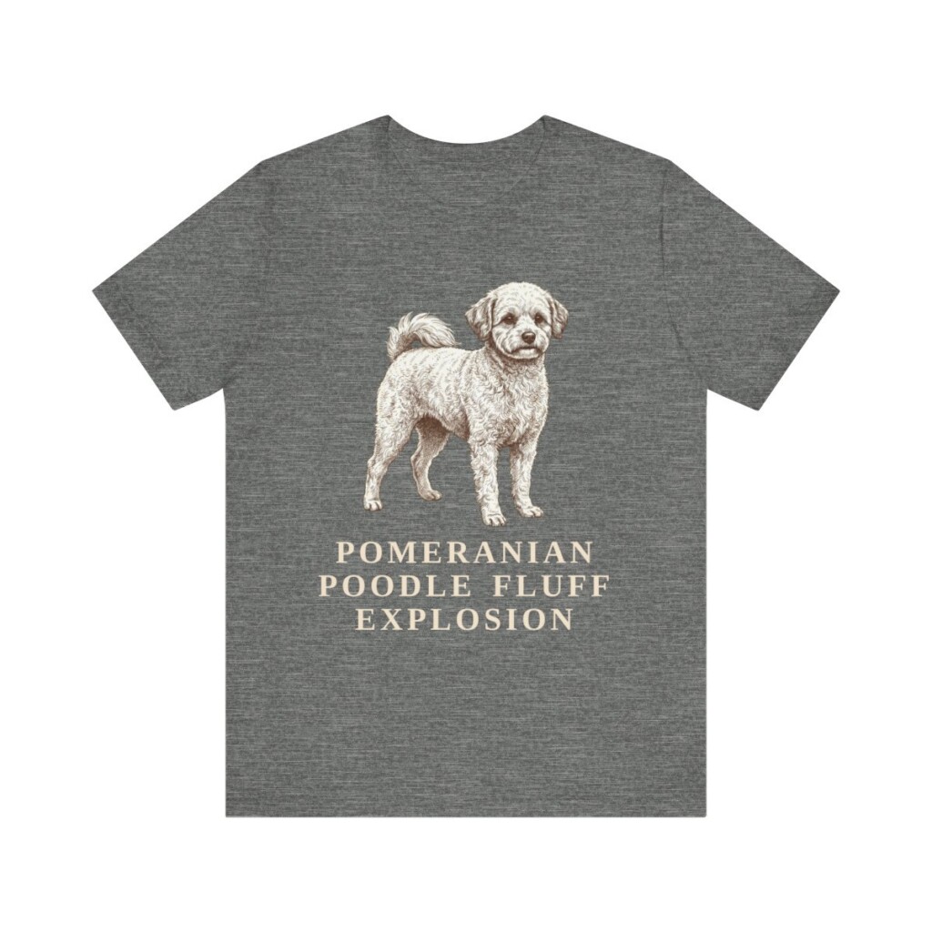 Pomapoo Humor Shirt, Vintage Dog Sketch Tee, Dog Humor Gift