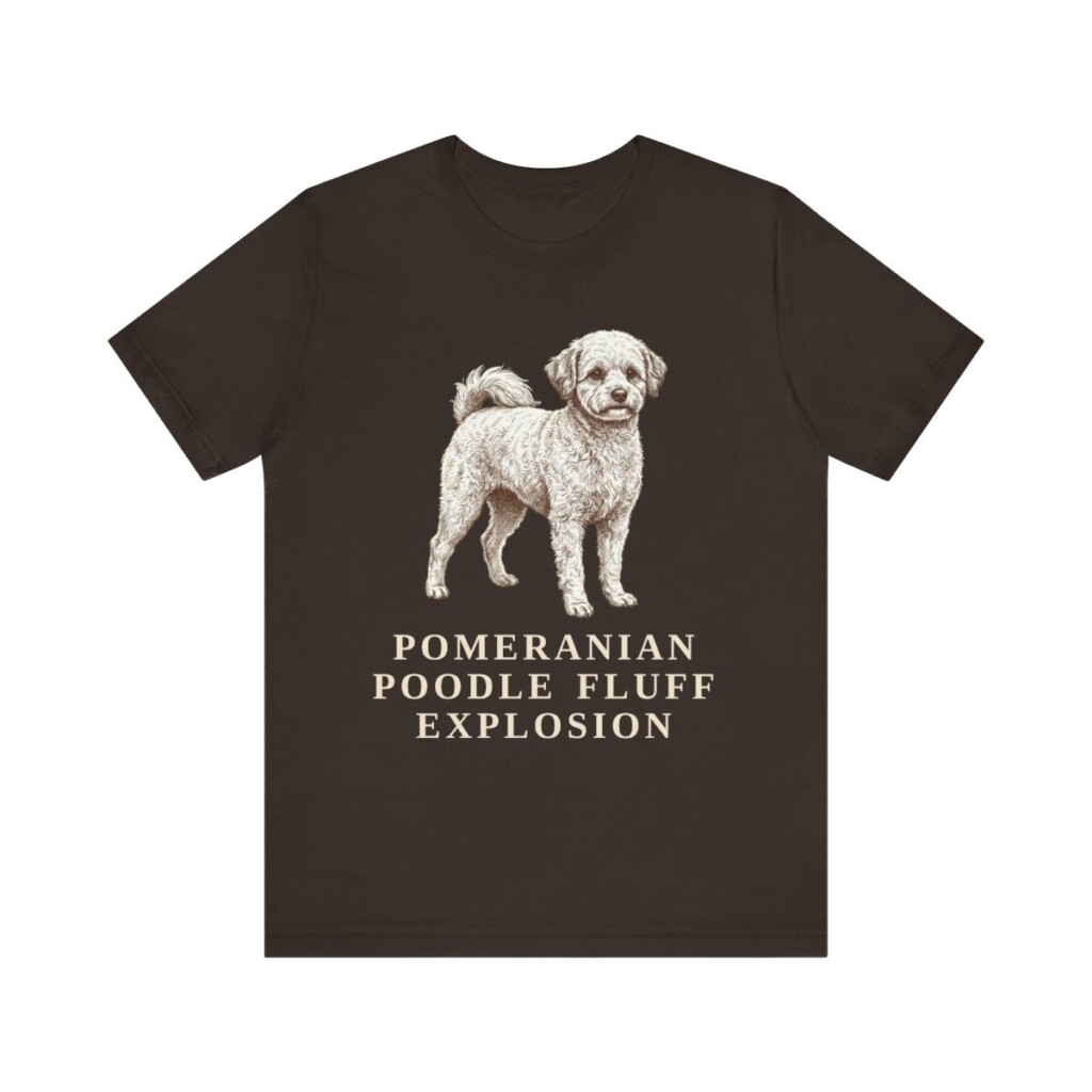 Pomapoo Humor Shirt, Vintage Dog Sketch Tee, Dog Humor Gift