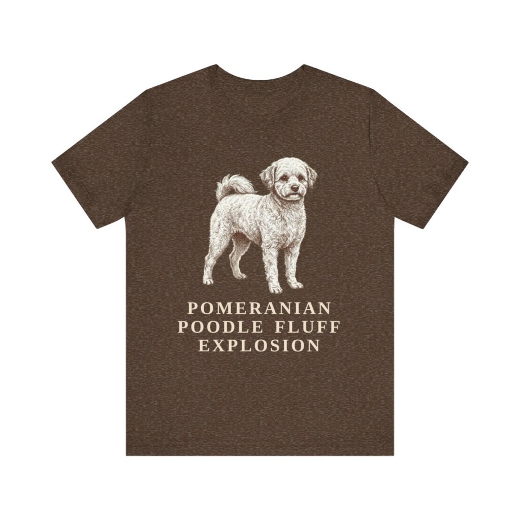 Pomapoo Humor Shirt, Vintage Dog Sketch Tee, Dog Humor Gift