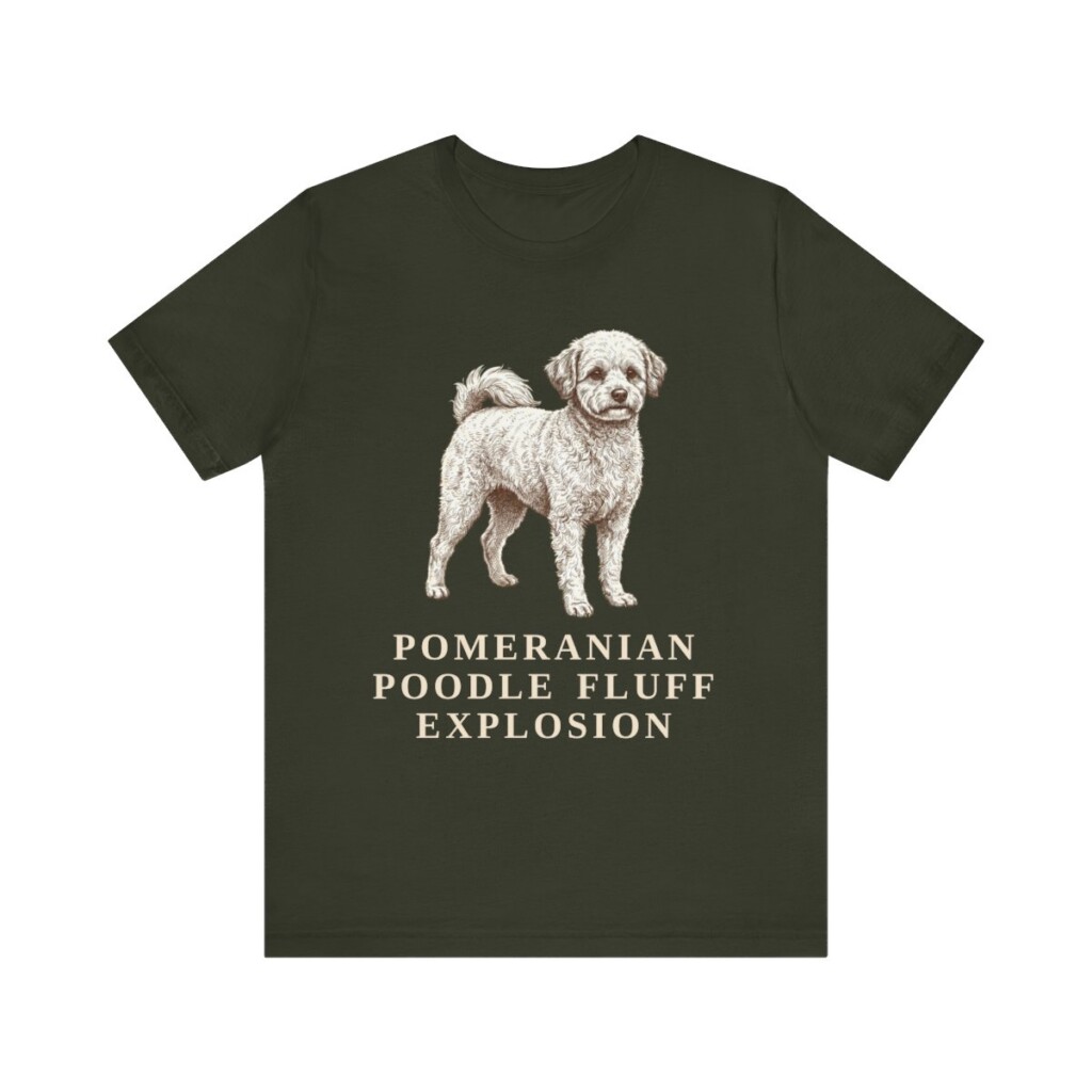 Pomapoo Humor Shirt, Vintage Dog Sketch Tee, Dog Humor Gift