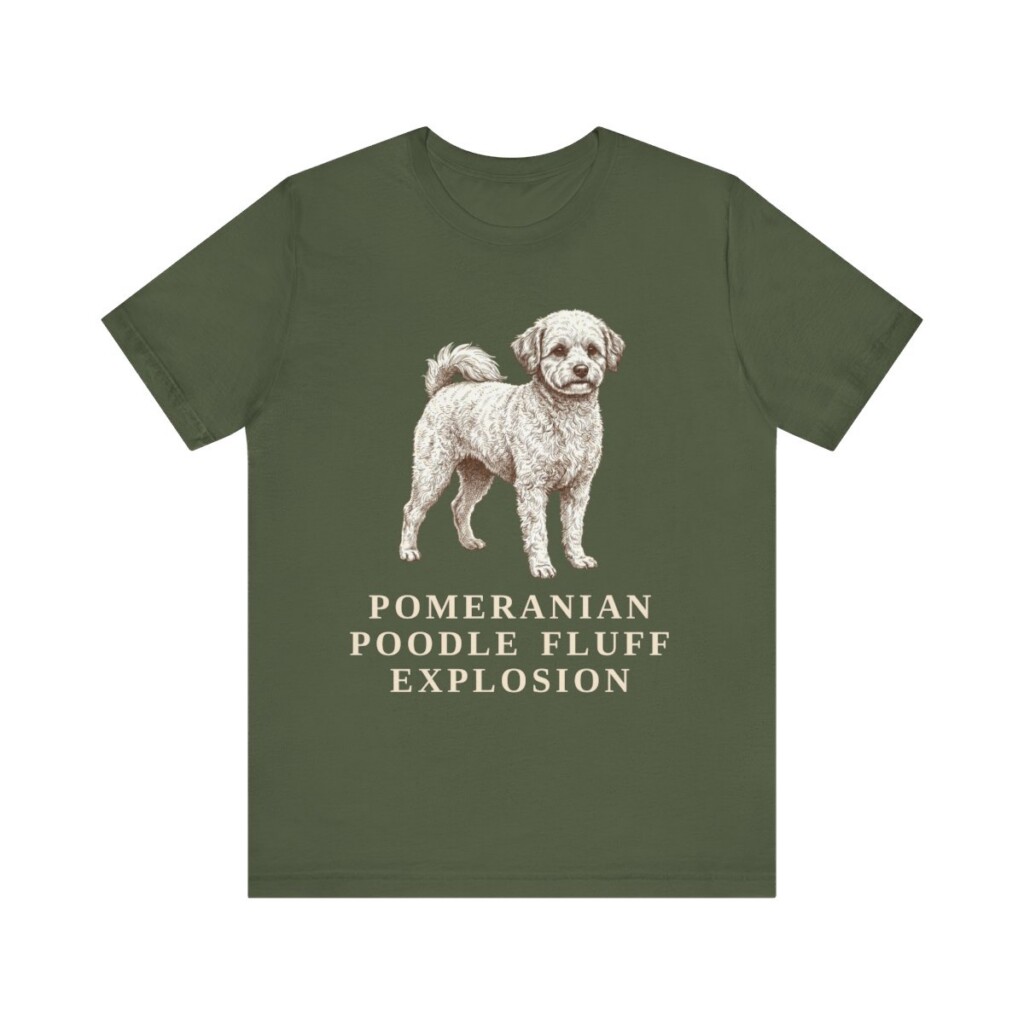 Pomapoo Humor Shirt, Vintage Dog Sketch Tee, Dog Humor Gift