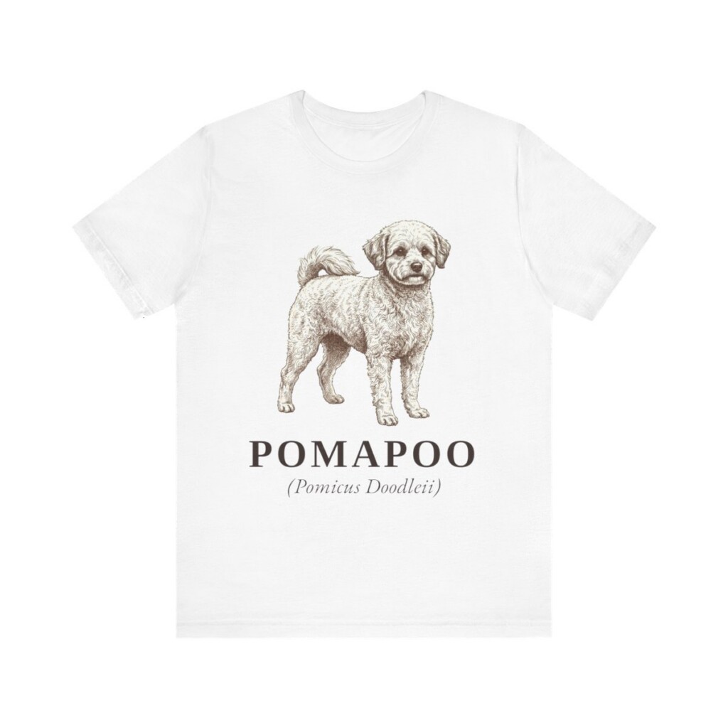 Pomapoo Latin Shirt, Vintage Dog Sketch Tee, Dog Latin Gift