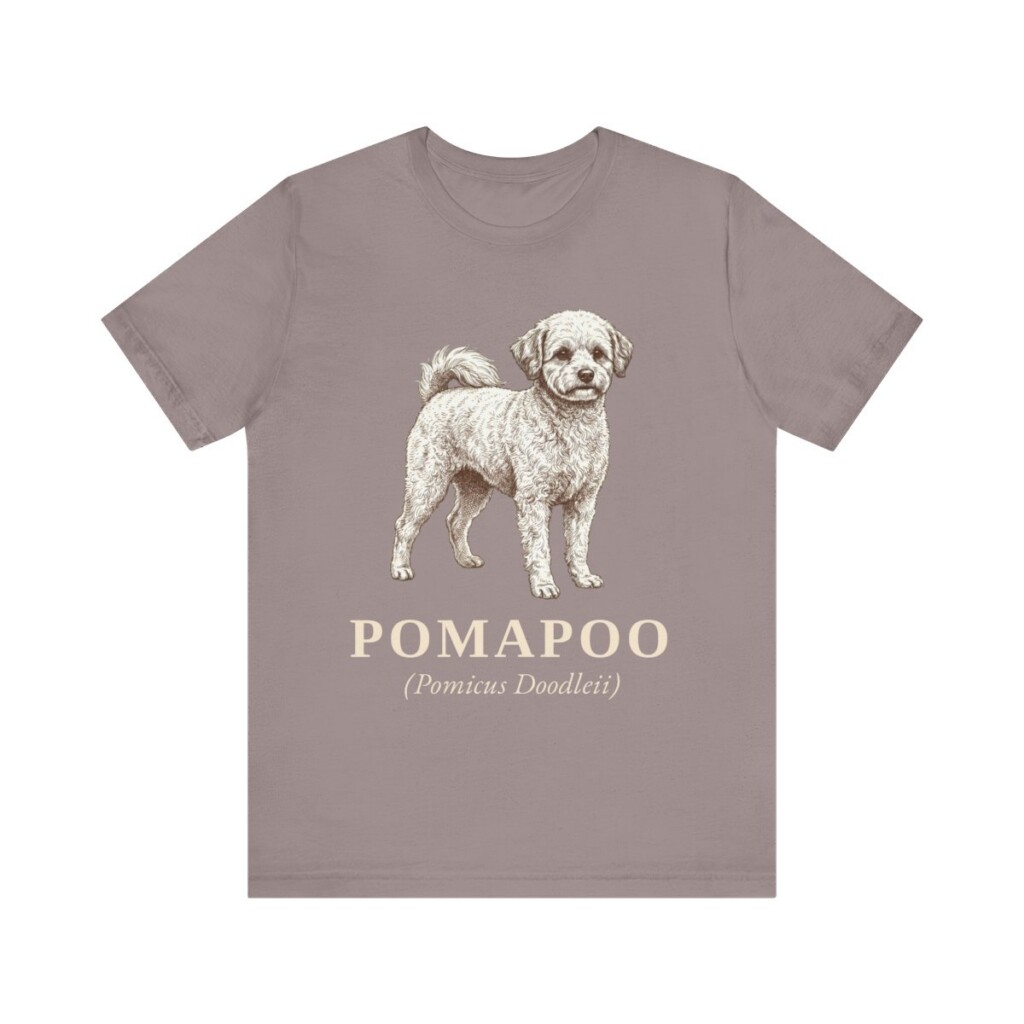 Pomapoo Latin Shirt, Vintage Dog Sketch Tee, Dog Latin Gift