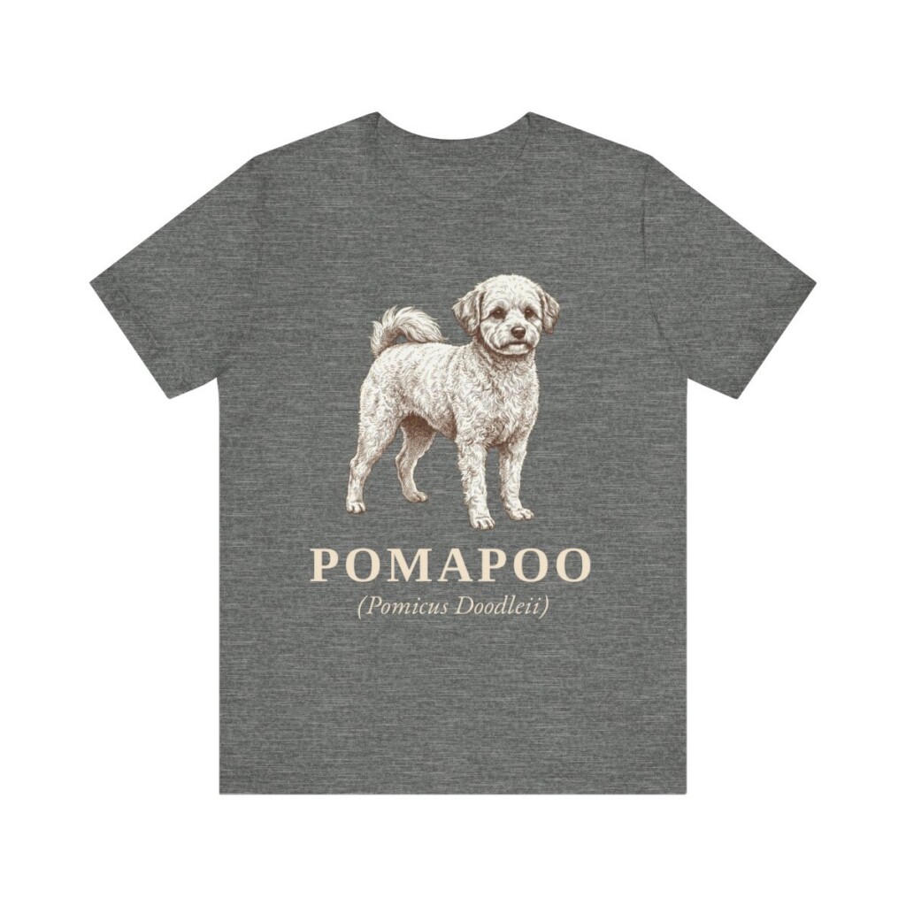Pomapoo Latin Shirt, Vintage Dog Sketch Tee, Dog Latin Gift