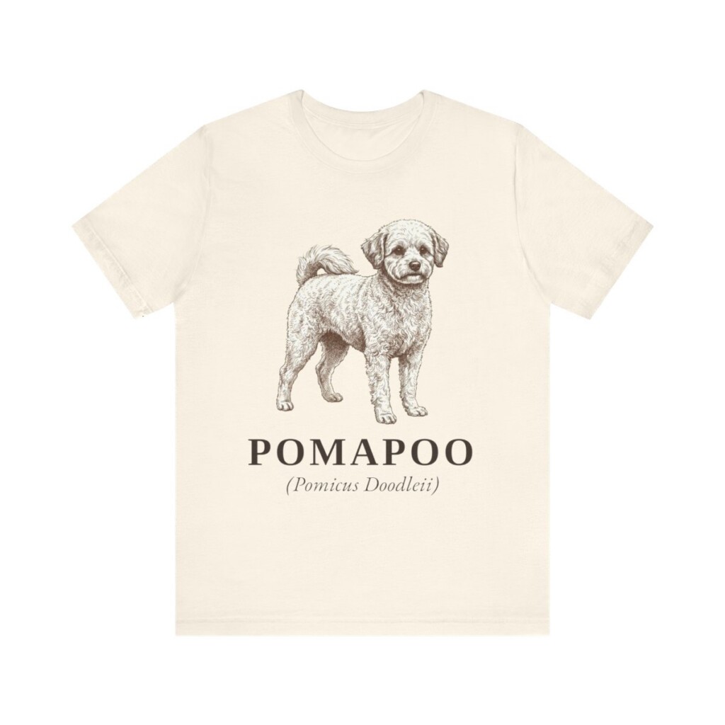 Pomapoo Latin Shirt, Vintage Dog Sketch Tee, Dog Latin Gift