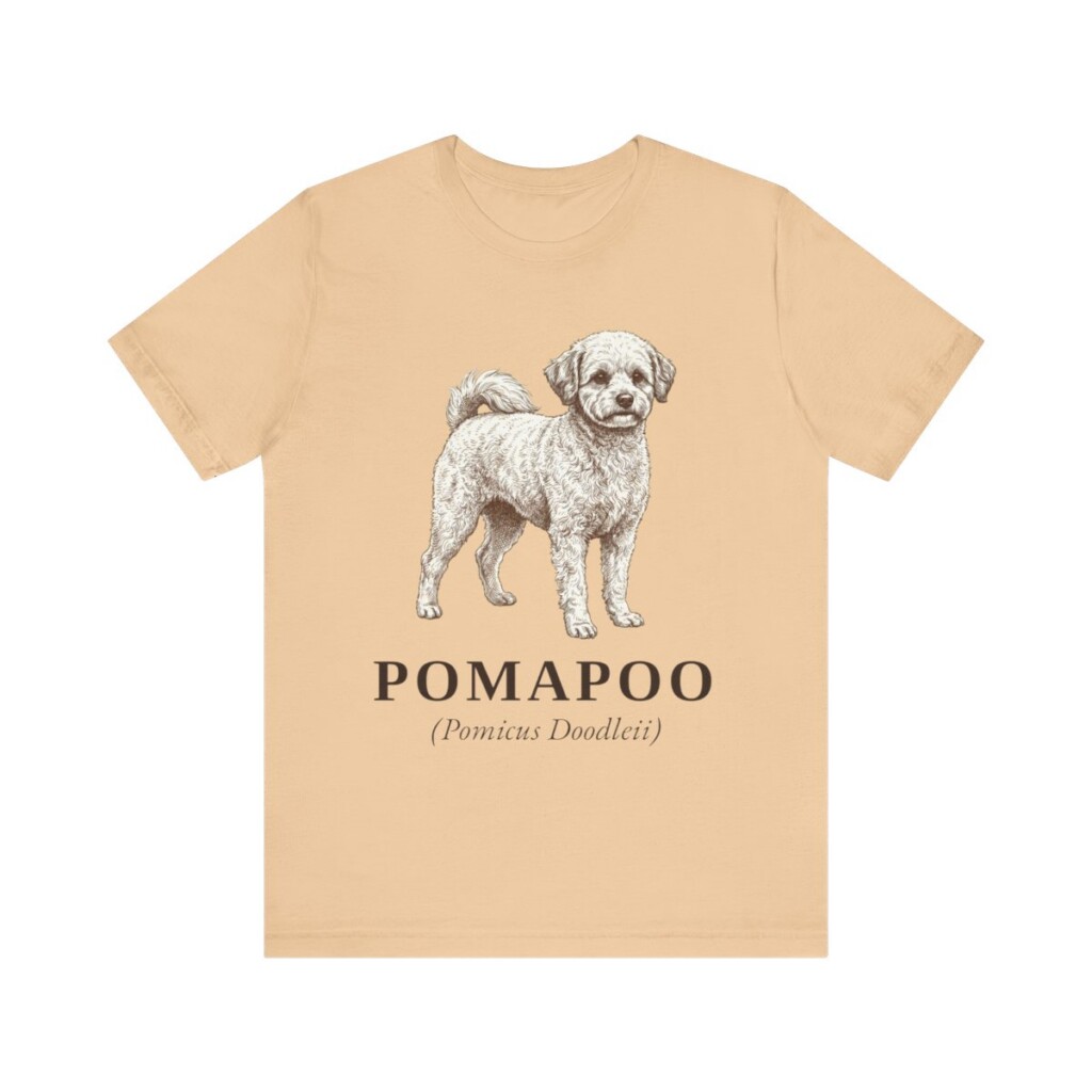 Pomapoo Latin Shirt, Vintage Dog Sketch Tee, Dog Latin Gift