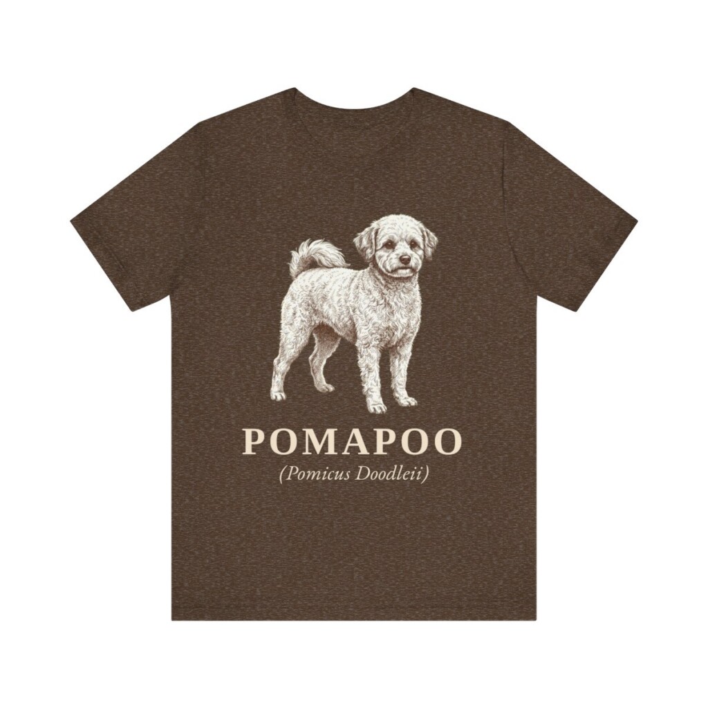 Pomapoo Latin Shirt, Vintage Dog Sketch Tee, Dog Latin Gift