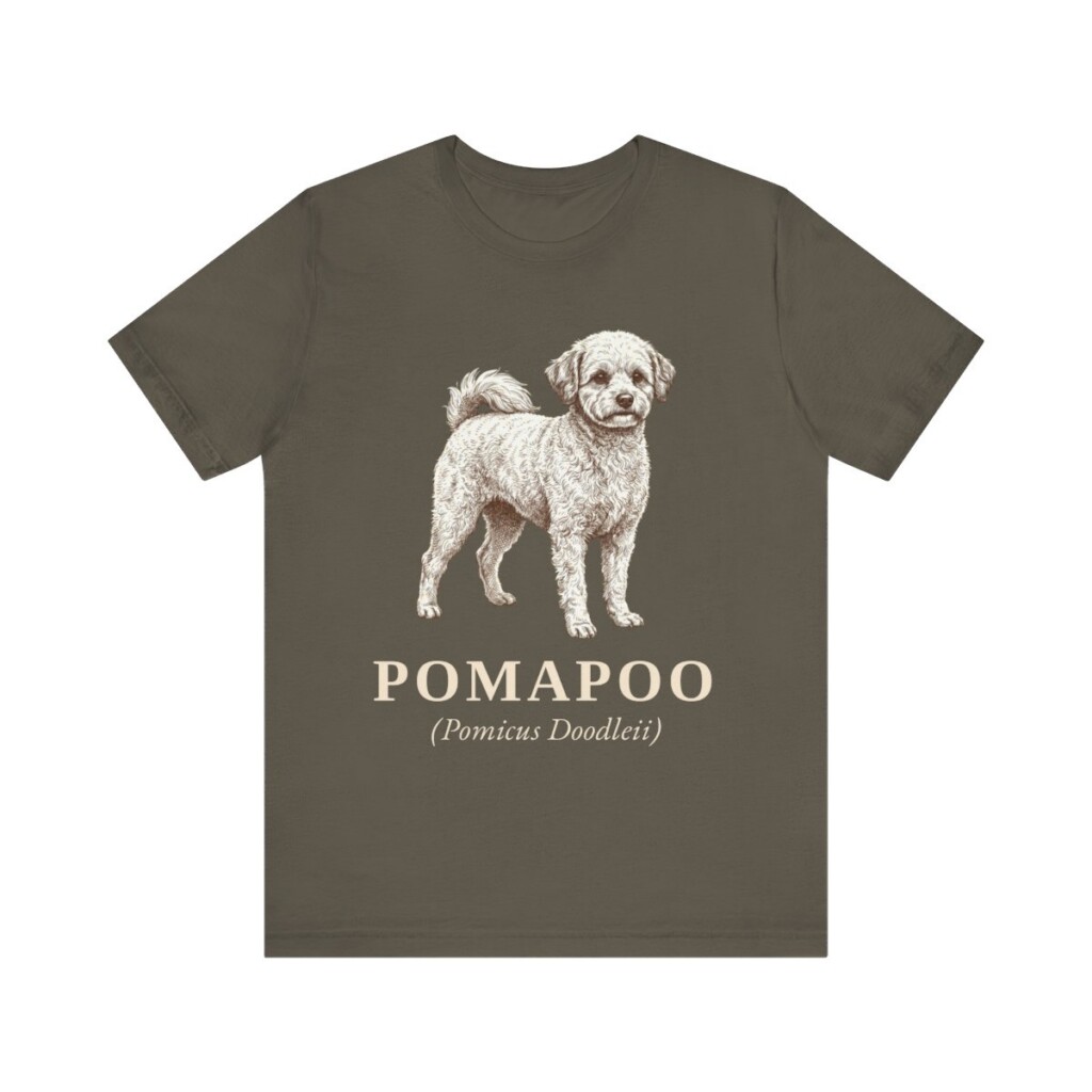 Pomapoo Latin Shirt, Vintage Dog Sketch Tee, Dog Latin Gift