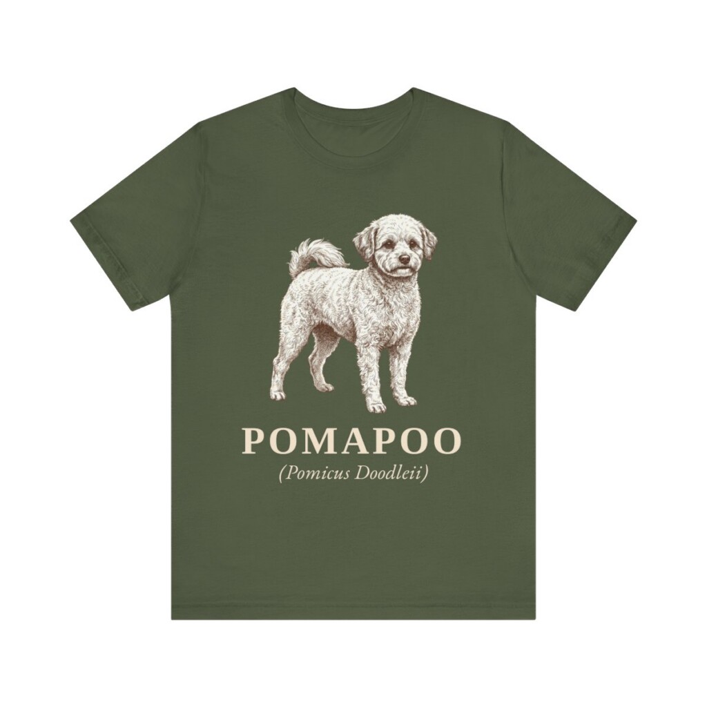 Pomapoo Latin Shirt, Vintage Dog Sketch Tee, Dog Latin Gift