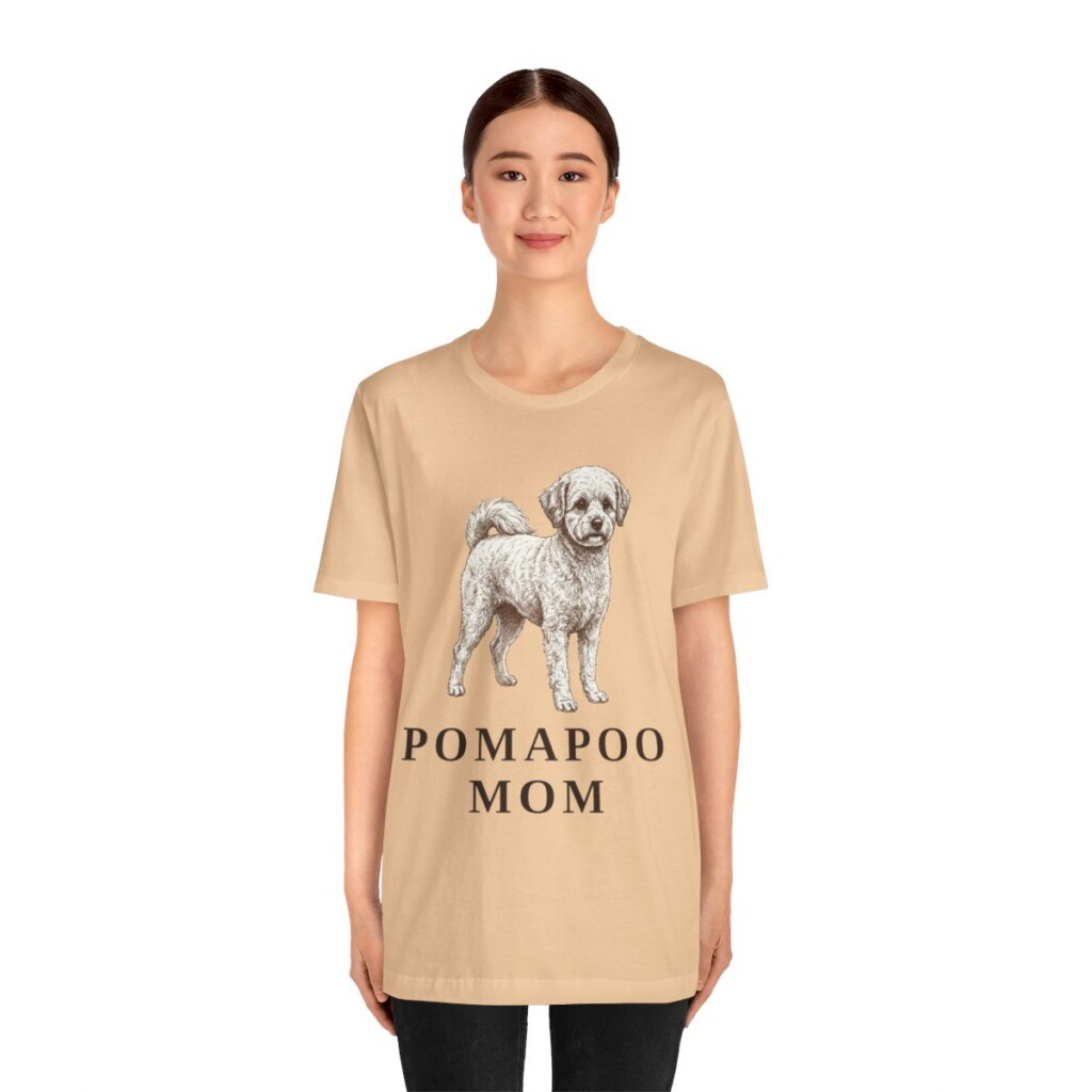 Pomapoo Mom Shirt, Vintage Dog Sketch Tee, Dog Mom Gift