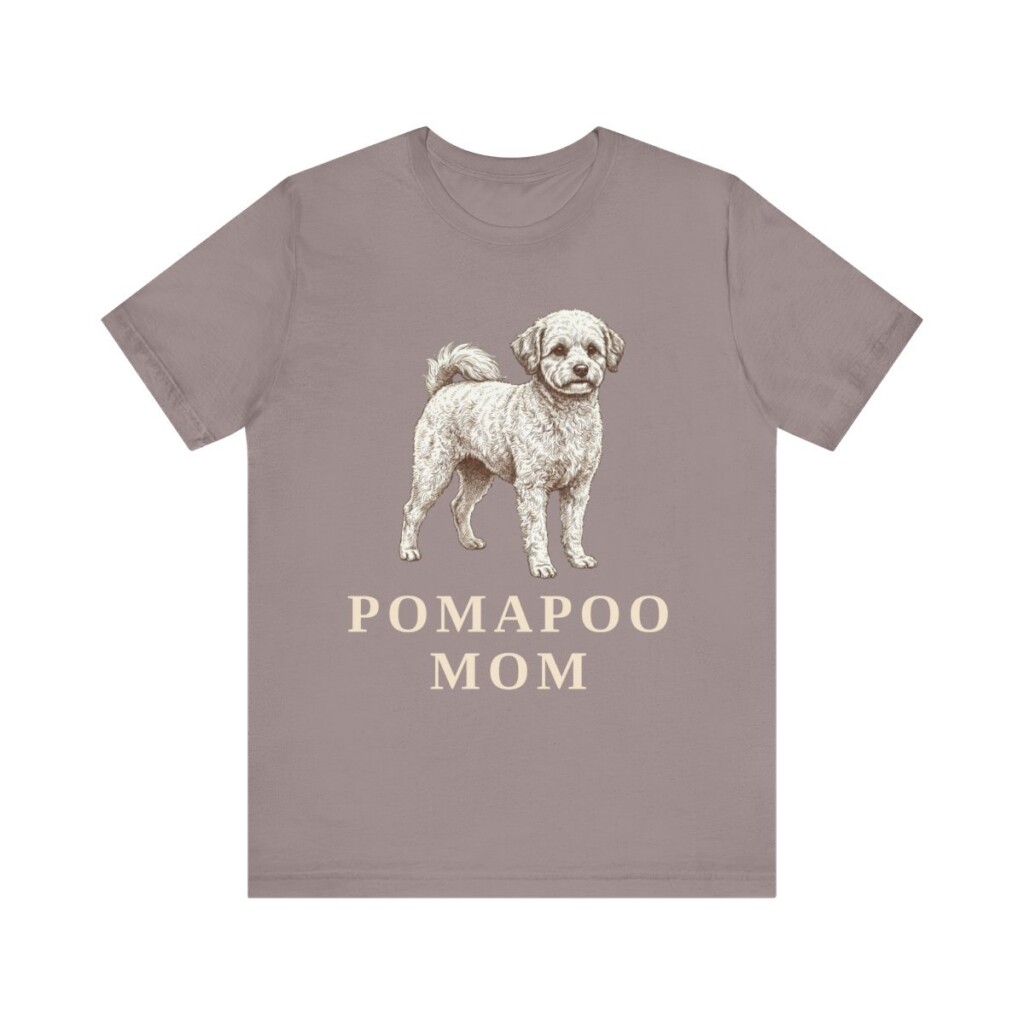 Pomapoo Mom Shirt, Vintage Dog Sketch Tee, Dog Mom Gift