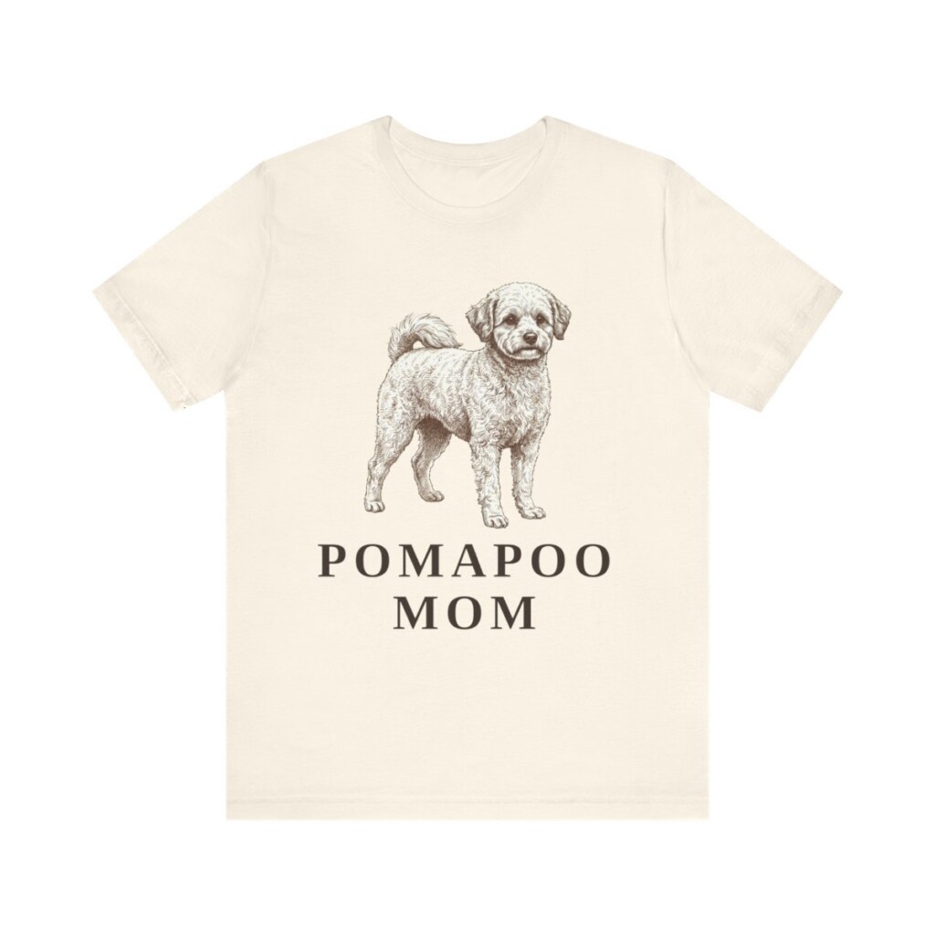 Pomapoo Mom Shirt, Vintage Dog Sketch Tee, Dog Mom Gift