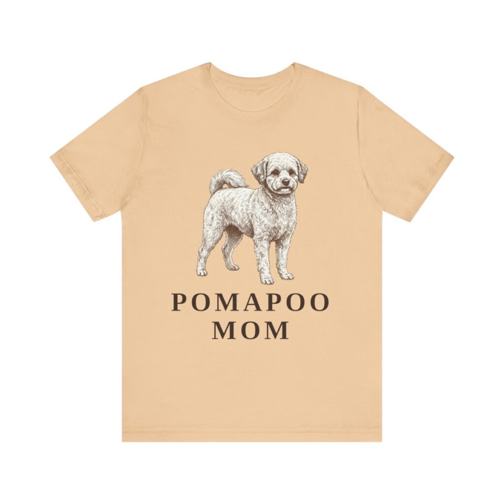Pomapoo Mom Shirt, Vintage Dog Sketch Tee, Dog Mom Gift