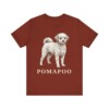 Pomapoo Shirt, Vintage Dog Sketch Tee, Dog Lover Gift