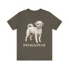 Pomapoo Shirt, Vintage Dog Sketch Tee, Dog Lover Gift