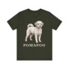 Pomapoo Shirt, Vintage Dog Sketch Tee, Dog Lover Gift