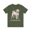 Pomapoo Shirt, Vintage Dog Sketch Tee, Dog Lover Gift