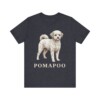 Pomapoo Shirt, Vintage Dog Sketch Tee, Dog Lover Gift