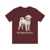 Pomapoo Shirt, Vintage Dog Sketch Tee, Dog Lover Gift