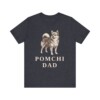 Pomchi Dad Shirt, Vintage Dog Sketch Tee, Dog Dad Gift
