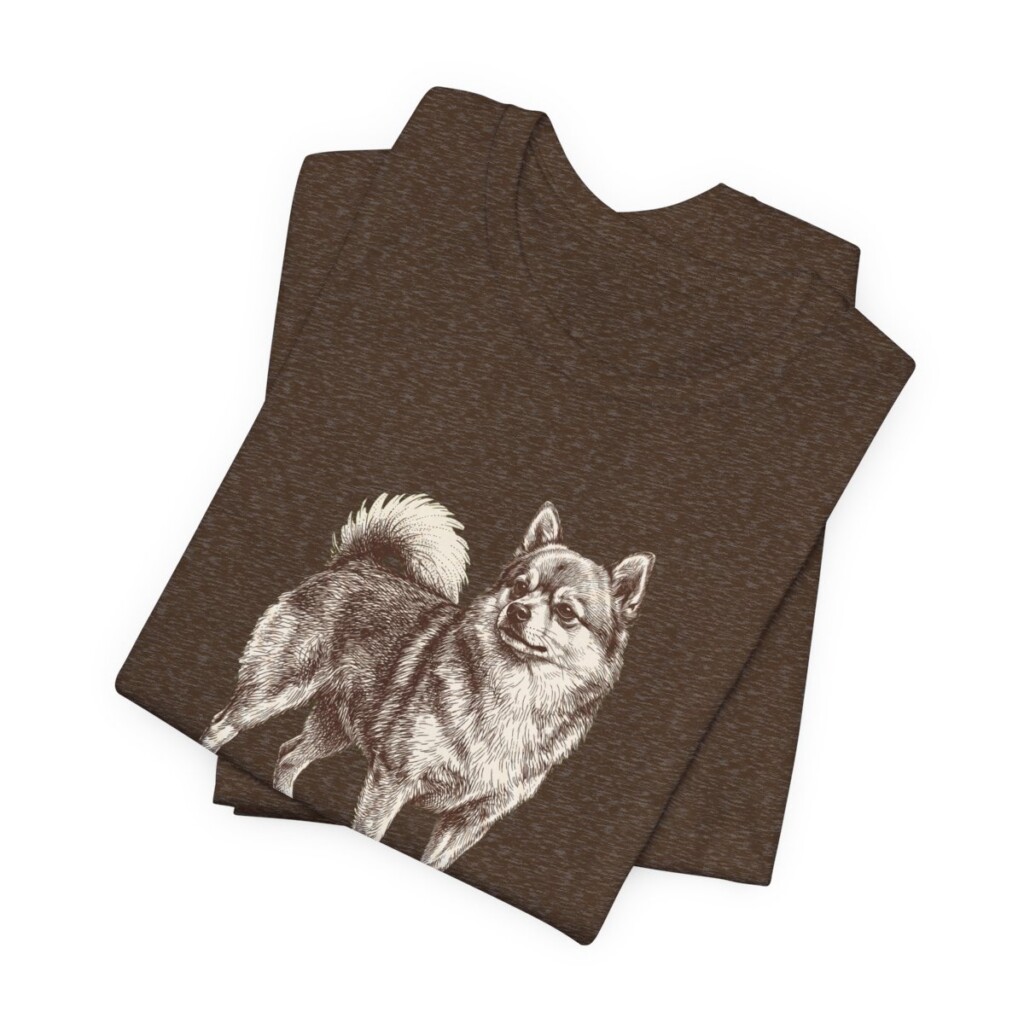 Pomchi Dad Shirt, Vintage Dog Sketch Tee, Dog Dad Gift