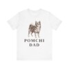 Pomchi Dad Shirt, Vintage Dog Sketch Tee, Dog Dad Gift