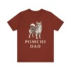 Pomchi Dad Shirt, Vintage Dog Sketch Tee, Dog Dad Gift
