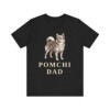Pomchi Dad Shirt, Vintage Dog Sketch Tee, Dog Dad Gift