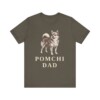 Pomchi Dad Shirt, Vintage Dog Sketch Tee, Dog Dad Gift