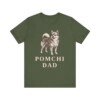 Pomchi Dad Shirt, Vintage Dog Sketch Tee, Dog Dad Gift