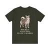 Pomchi Humor Shirt, Vintage Dog Sketch Tee, Dog Humor Gift