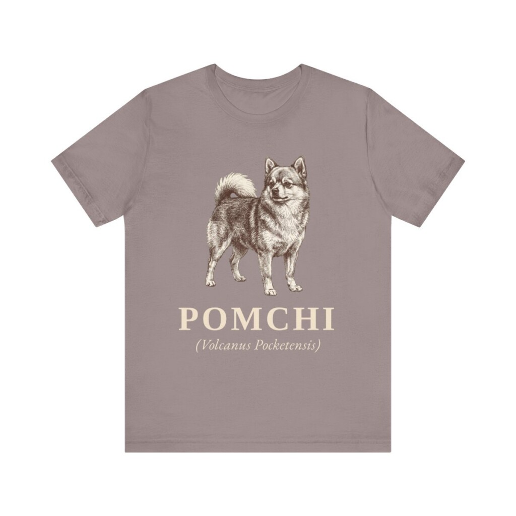 Pomchi Latin Shirt, Vintage Dog Sketch Tee, Dog Latin Gift