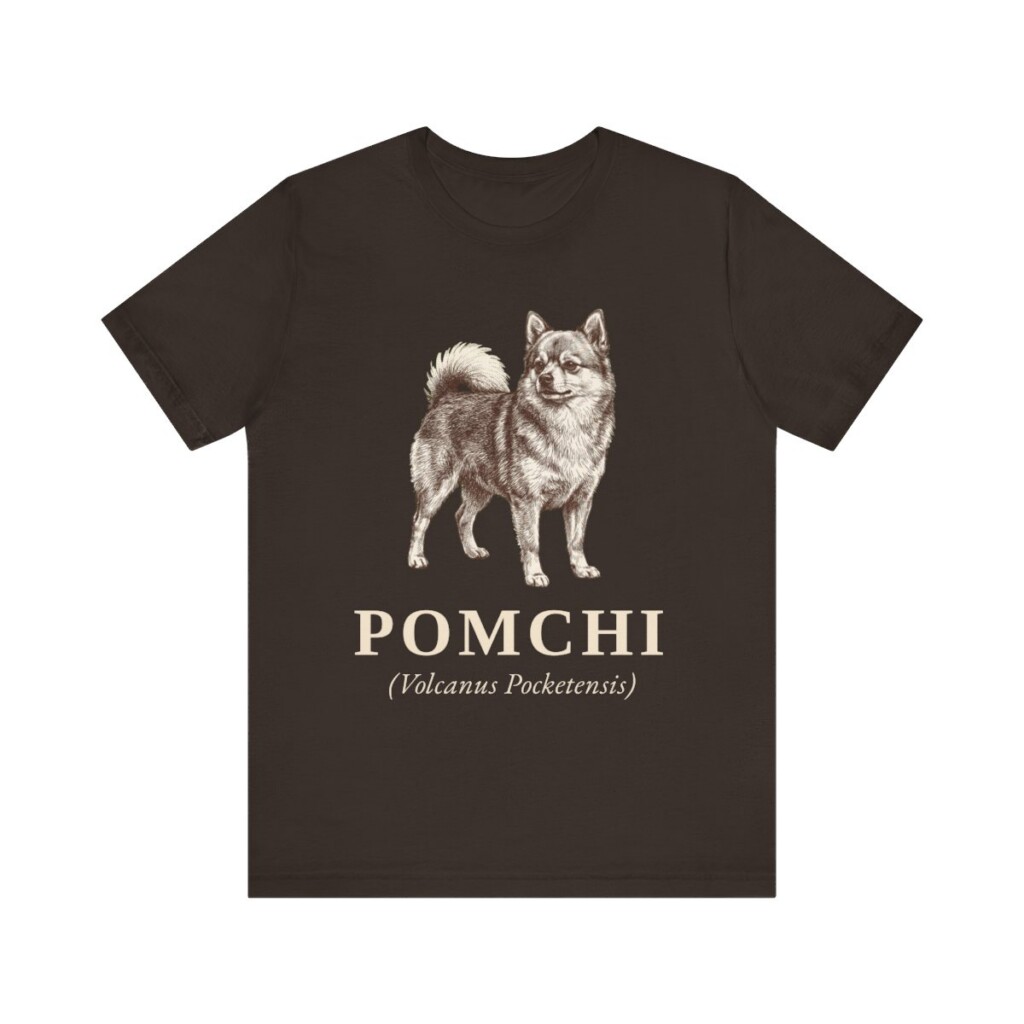 Pomchi Latin Shirt, Vintage Dog Sketch Tee, Dog Latin Gift