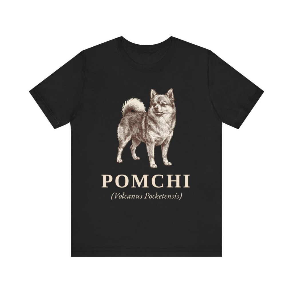 Pomchi Latin Shirt, Vintage Dog Sketch Tee, Dog Latin Gift