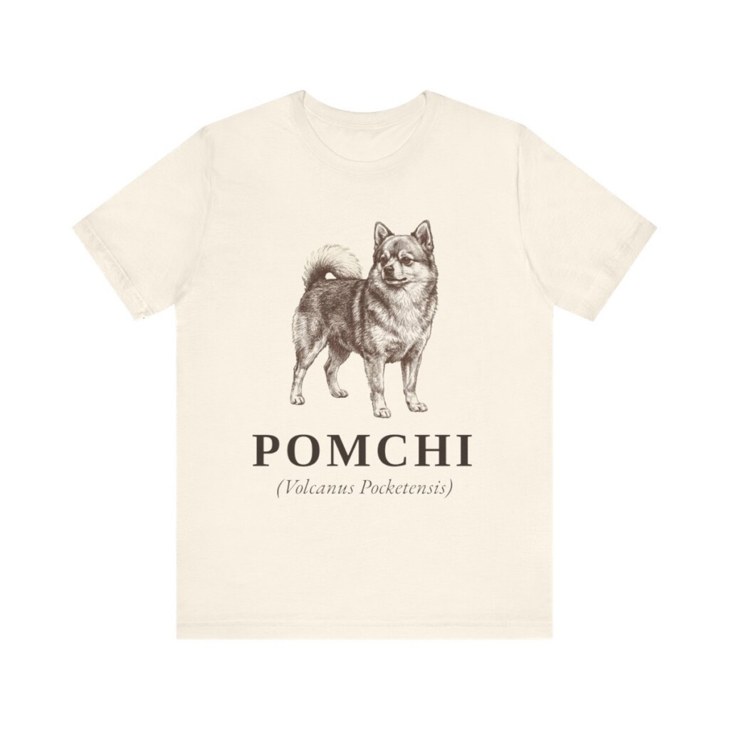 Pomchi Latin Shirt, Vintage Dog Sketch Tee, Dog Latin Gift