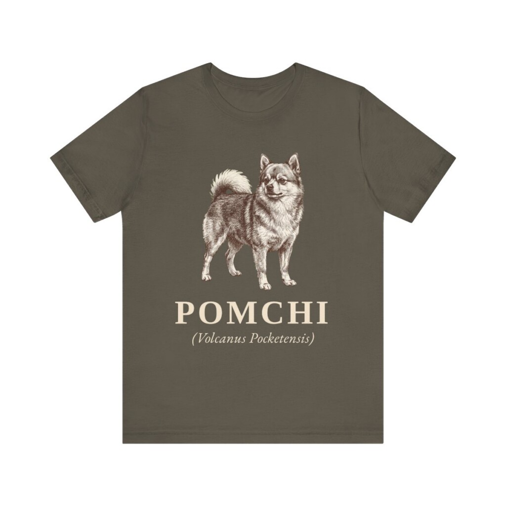 Pomchi Latin Shirt, Vintage Dog Sketch Tee, Dog Latin Gift
