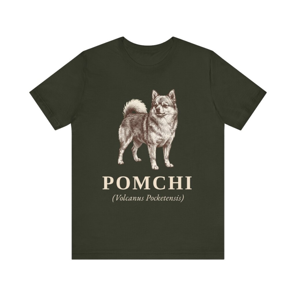 Pomchi Latin Shirt, Vintage Dog Sketch Tee, Dog Latin Gift