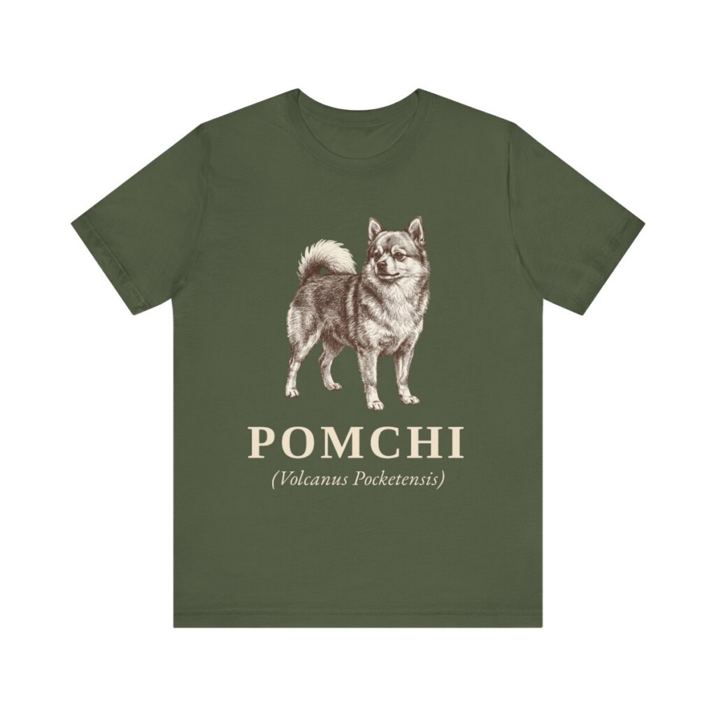 Pomchi Latin Shirt, Vintage Dog Sketch Tee, Dog Latin Gift
