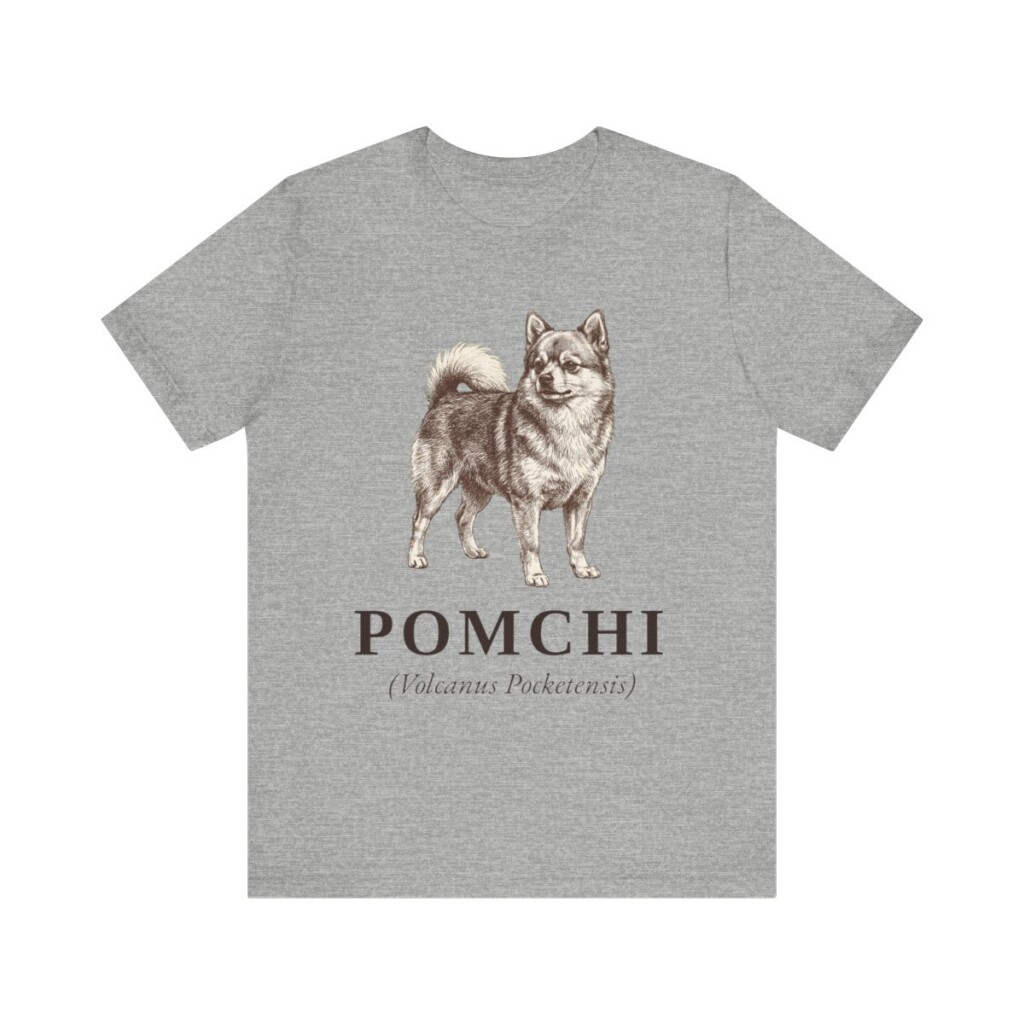 Pomchi Latin Shirt, Vintage Dog Sketch Tee, Dog Latin Gift