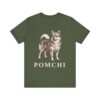 Pomchi Shirt, Vintage Dog Sketch Tee, Dog Lover Gift