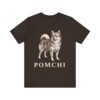 Pomchi Shirt, Vintage Dog Sketch Tee, Dog Lover Gift