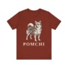 Pomchi Shirt, Vintage Dog Sketch Tee, Dog Lover Gift